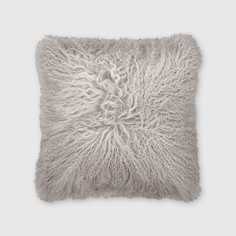 Mongolian faux fur online pillows